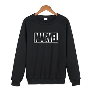 Marvel Letter Print Sweatshirt