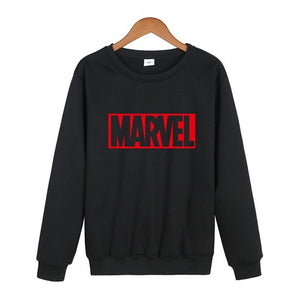 Marvel Letter Print Sweatshirt