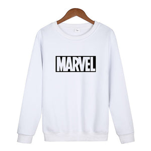 Marvel Letter Print Sweatshirt