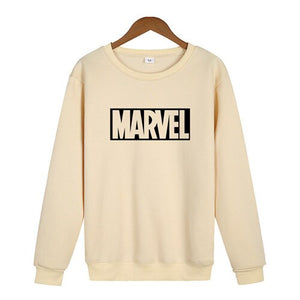 Marvel Letter Print Sweatshirt