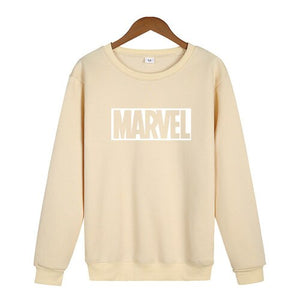 Marvel Letter Print Sweatshirt