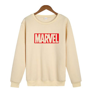 Marvel Letter Print Sweatshirt