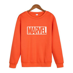 Marvel Letter Print Sweatshirt