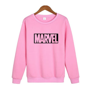 Marvel Letter Print Sweatshirt