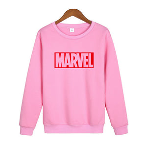 Marvel Letter Print Sweatshirt