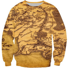 Load image into Gallery viewer, LOTR Middle Earth Map Hoodie