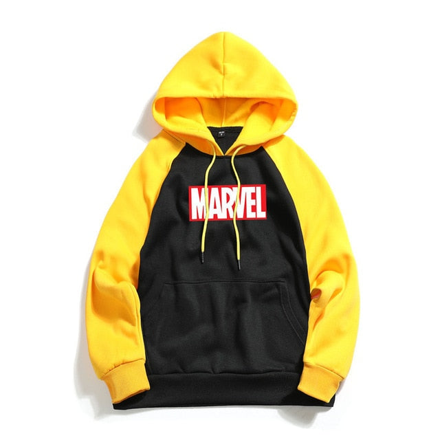 Marvel Letter Print Hoodies