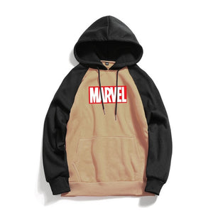 Marvel Letter Print Hoodies