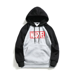 Marvel Letter Print Hoodies