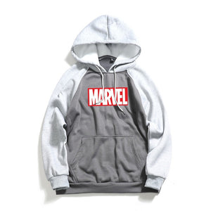 Marvel Letter Print Hoodies