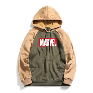 Marvel Letter Print Hoodies