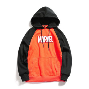 Marvel Letter Print Hoodies