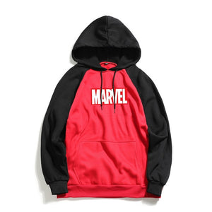 Marvel Letter Print Hoodies