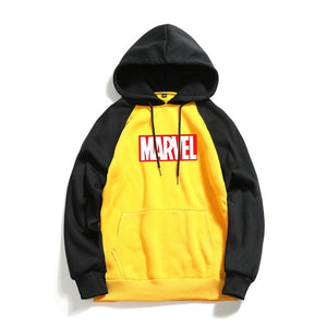 Marvel Letter Print Hoodies